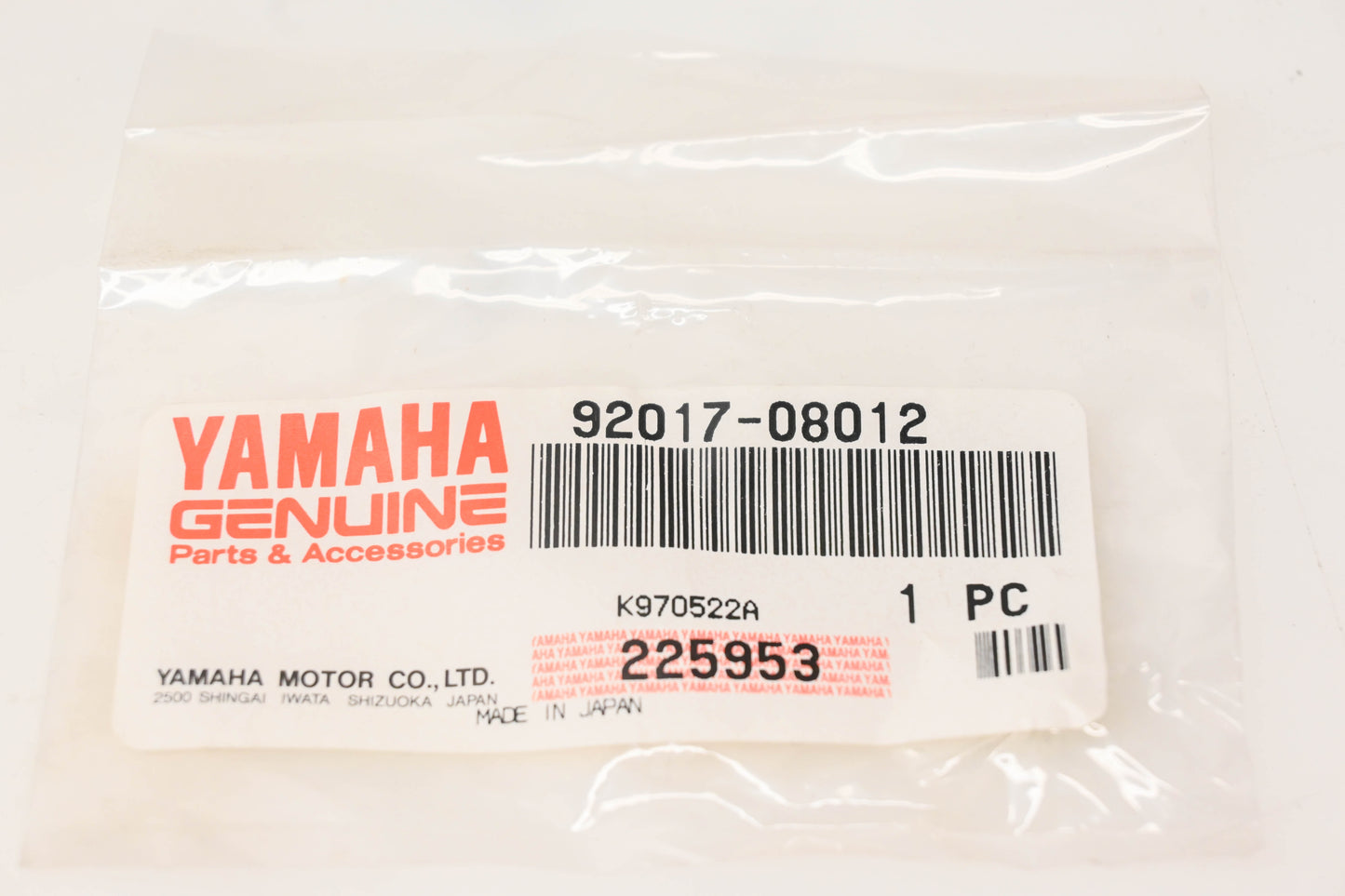 New OEM Yamaha 92017-08012-00 Button Head Bolt NOS