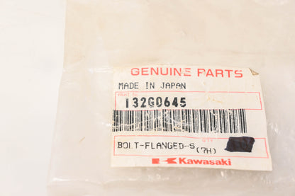 New OEM Kawasaki 132G0645 Flanged Bolt NOS