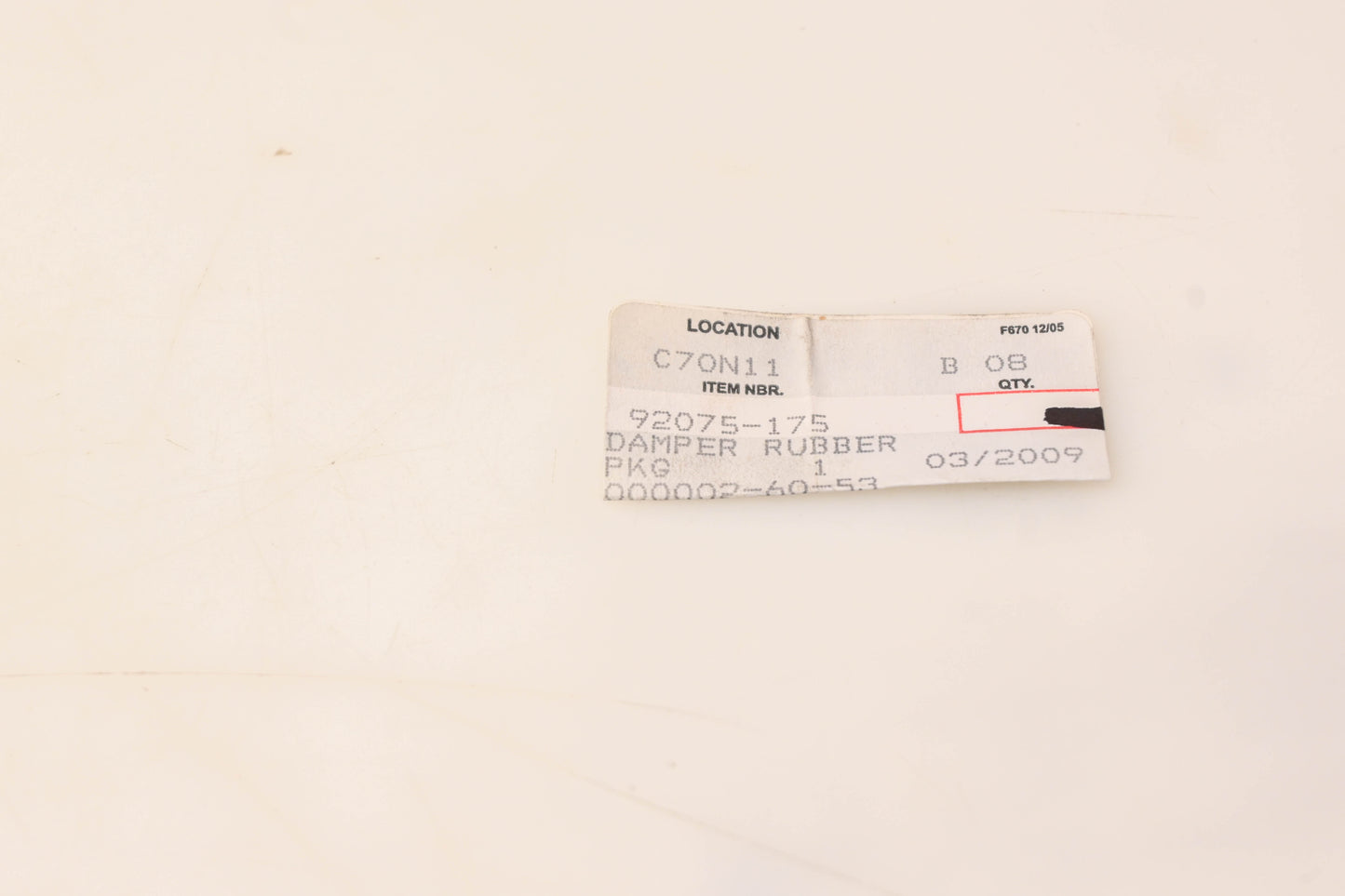 New OEM Kawasaki 92075-175 Damper NOS