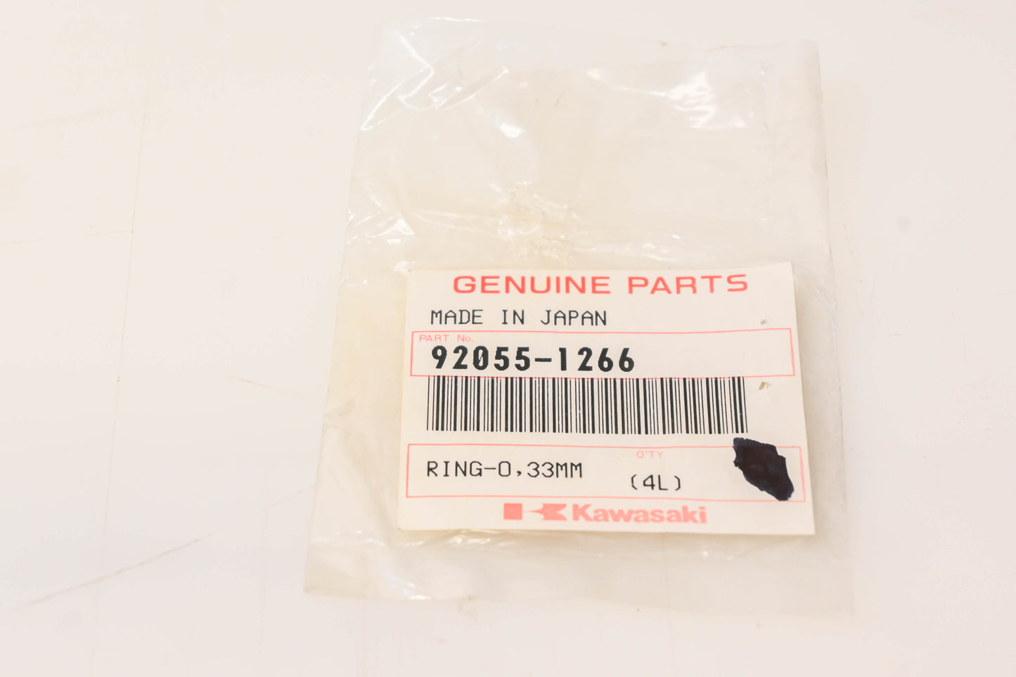 New OEM Kawasaki 92055-1266 O-Ring NOS