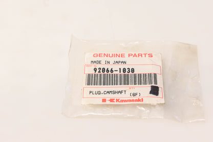 New OEM Kawasaki 92066-1030 Camshaft Plug NOS