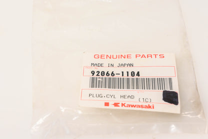 New OEM Kawasaki 92066-1104 Cylinder Head Cover Plug NOS