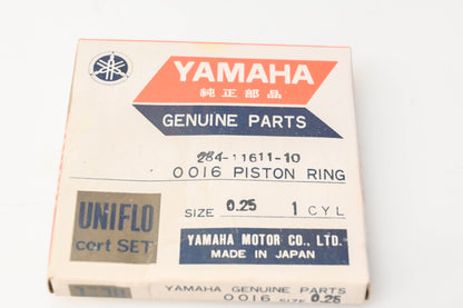 New OEM Yamaha 284-11611-10-00 Piston Ring 1st O/S NOS