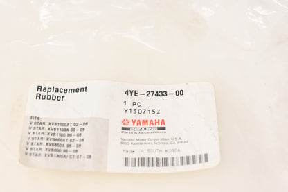 New OEM Yamaha 4YE-27433-00-00 Rear Rubber Foot Rest Cover NOS