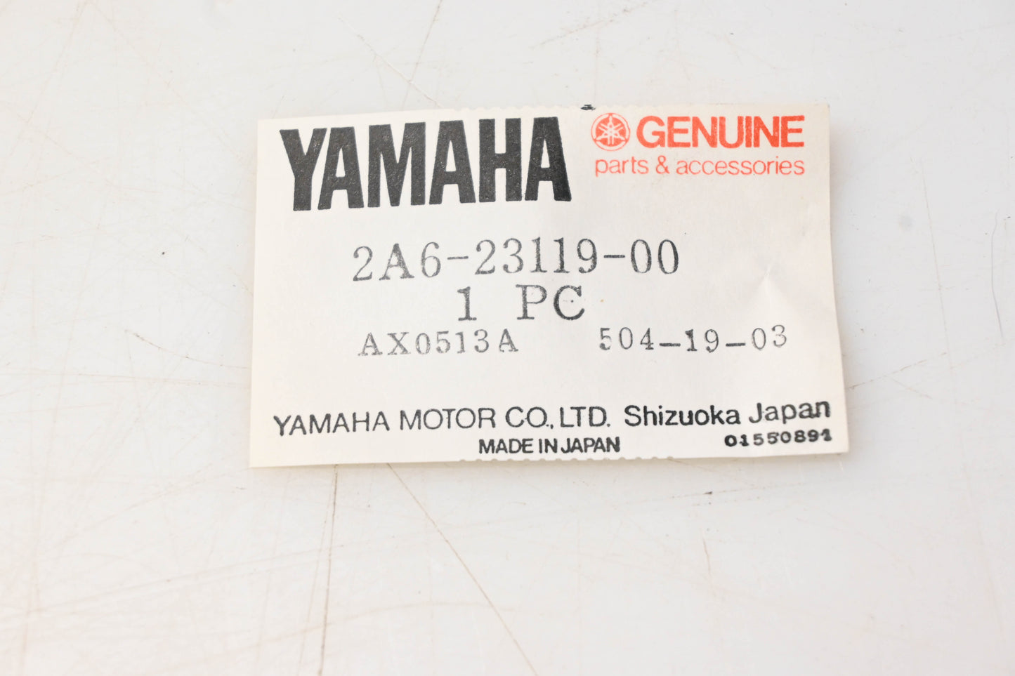 New OEM Yamaha 2A6-23119-00-00 Left Front Fork Oil Drain Plug NOS