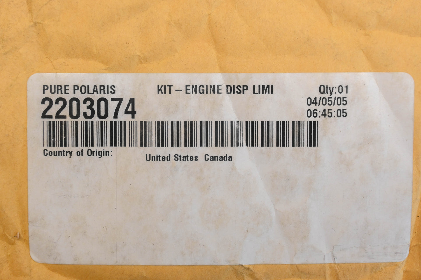 New OEM Polaris 2203074 Engine Mount Kit NOS