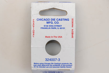 Chicago Die Casting 324007-3, 13-686 3/4" x 2" Pulley NOS