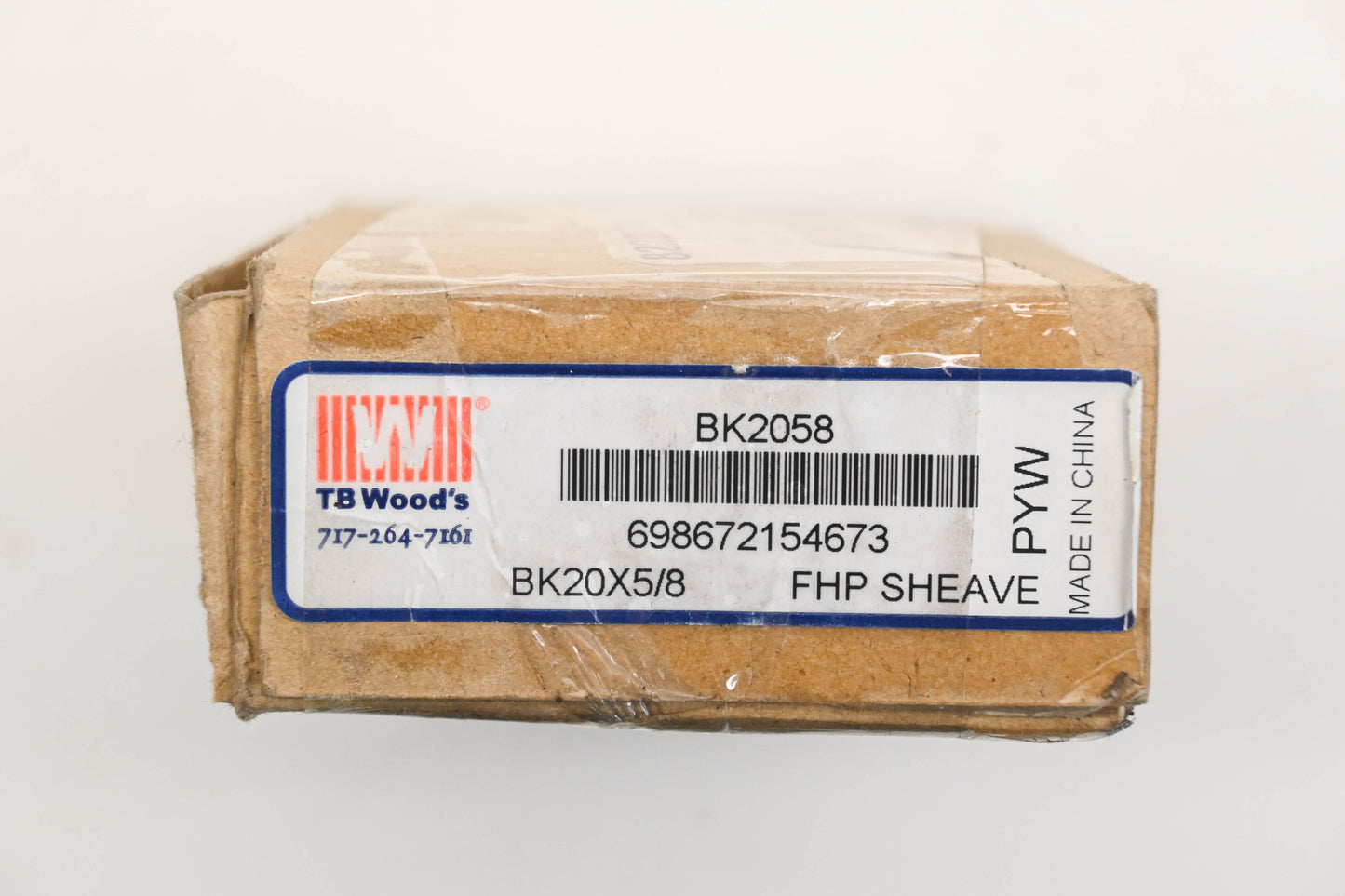 TB Wood's BK2058 2-1/8" x 5/8" Pulley NOS