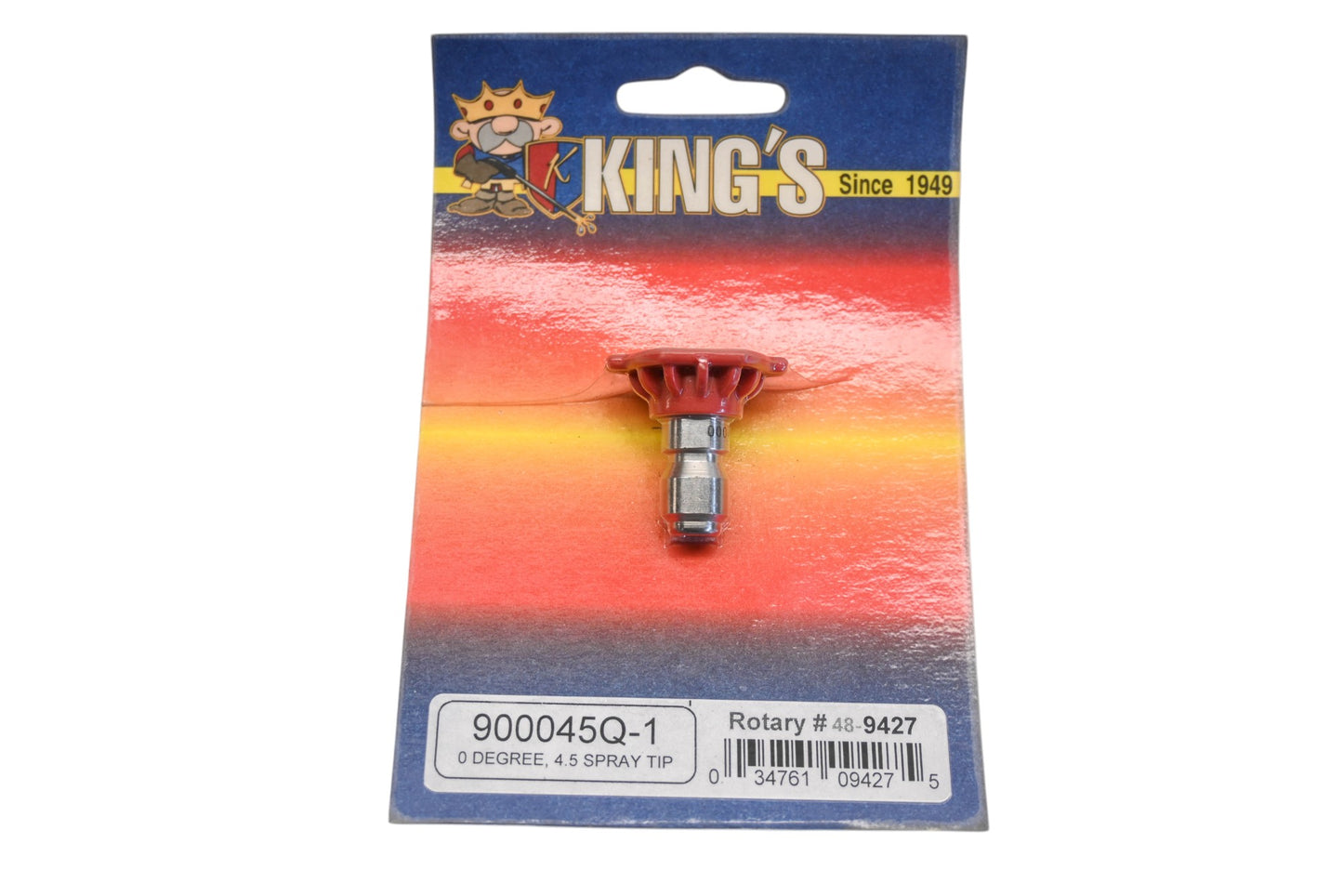 King's 900045Q-1, 48-9427 Rotary 0� 4.5 Spray Tip NOS