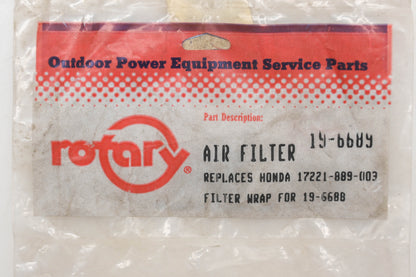 Rotary 19-6689, 17221-889-003 Pre-Filter NOS