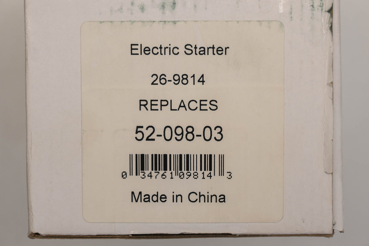 Rotary 26-9814, 52-098-03 Electric Starter NOS