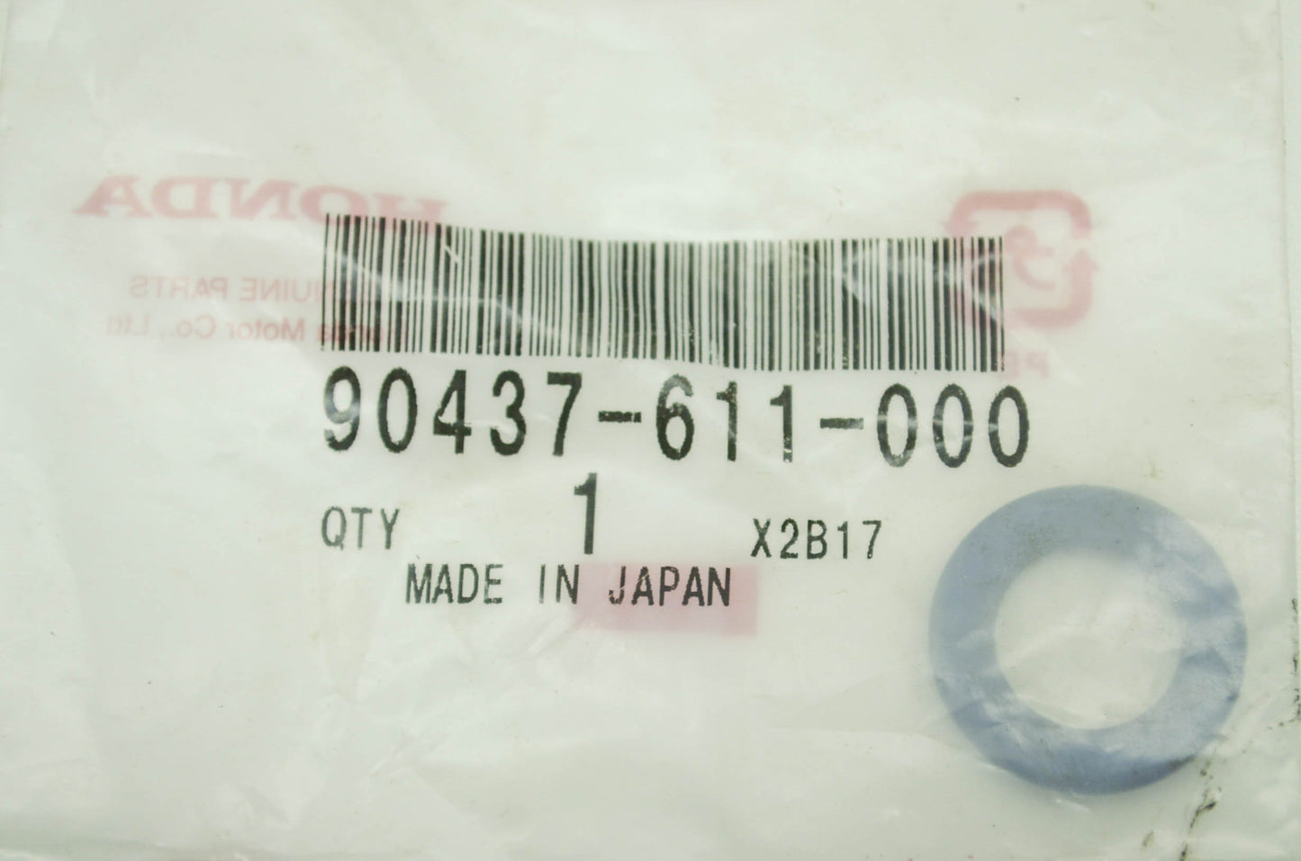 OEM Honda 90437-611-000 Plain Washer (12MM) NOS