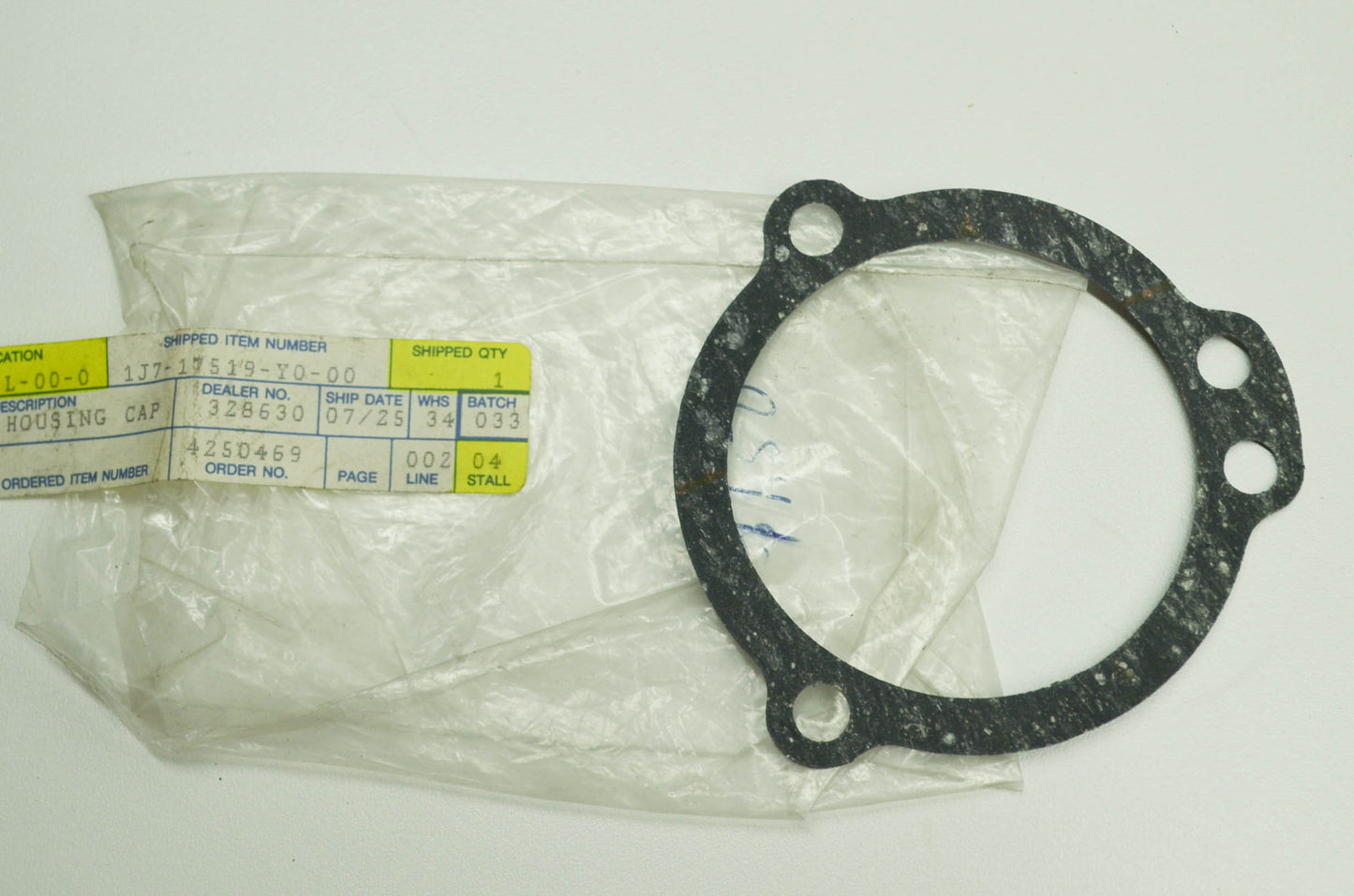 OEM Yamaha 1J7-17519-Y0-00 Housing Cap Gasket NOS