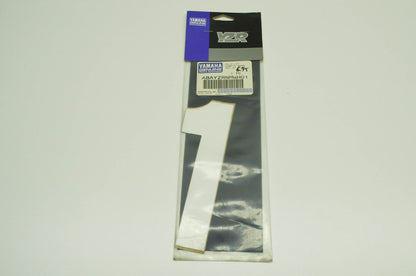 NEW OEM Yamaha YZR #1 Number Decal White NOS