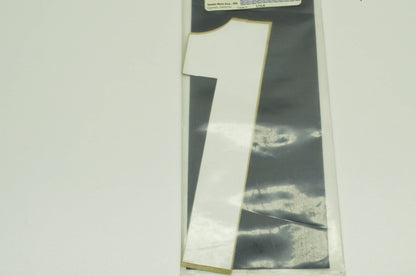 NEW OEM Yamaha YZR #1 Number Decal White NOS