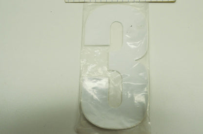 NEW OEM Yamaha YZR #3 Number Decal White NOS