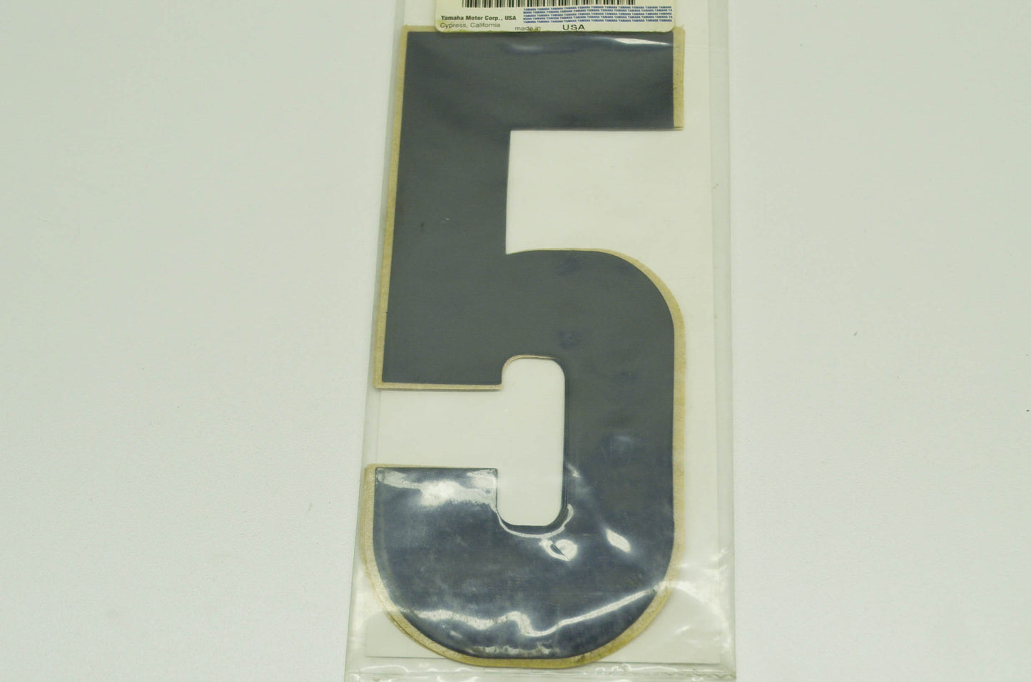 NEW OEM Yamaha YZR #5 Number Decal Black NOS
