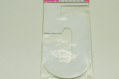 NEW OEM Yamaha YZR #5 Number Decal White NOS