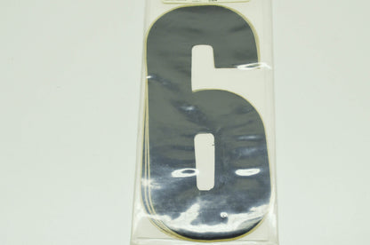 NEW OEM Yamaha YZR #6 Number Decal Black NOS