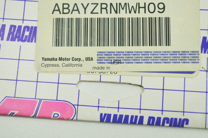 NEW OEM Yamaha YRZ #9 Number Decal White NOS