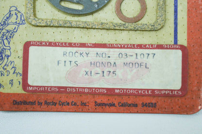 NEW Rocky Carburetor Gasket Kit XL-175 Honda NOS
