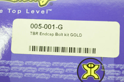 Racing Endcap Bolt Kit Gold M-Series Qty 6 NOS