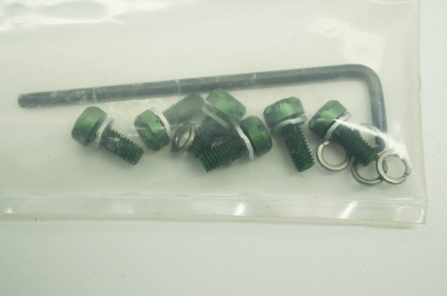 Racing Endcap Bolt Kit Green M-Series Qty 6 NOS