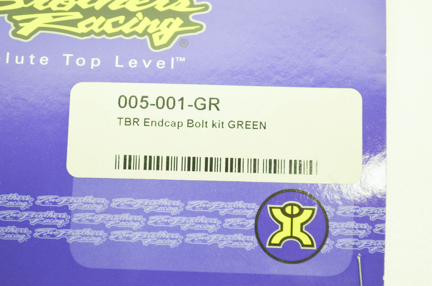 Racing Endcap Bolt Kit Green M-Series Qty 6 NOS