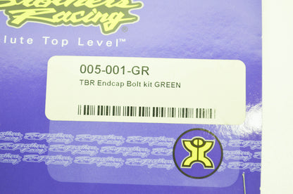 Racing Endcap Bolt Kit Green M-Series Qty 6 NOS