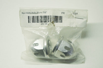 Bullet Hub Nuts Aluminum 7/8 Qty 2 NOS