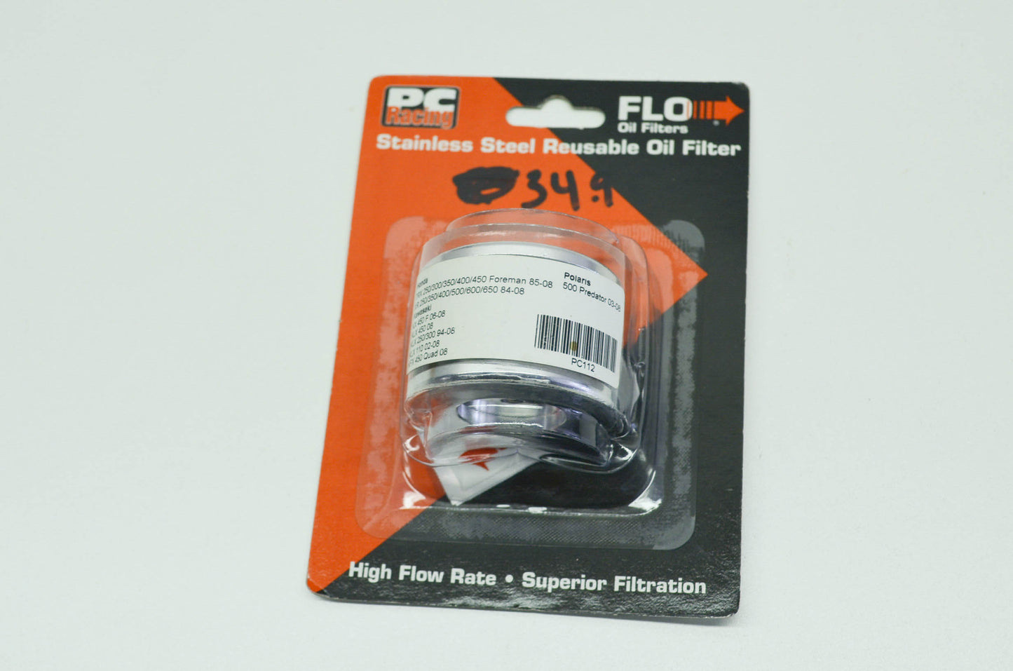 NEW PC Racing Stainless Steel Oil Filter KLX XR 250 140 110 350 500 600 NOS