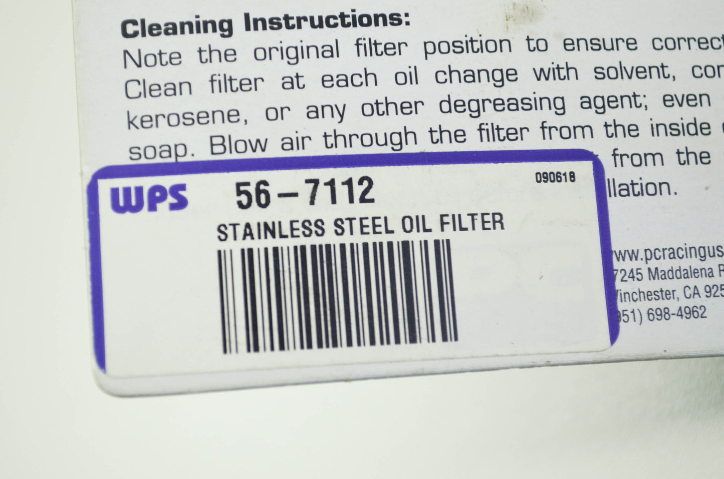 NEW PC Racing Stainless Steel Oil Filter KLX XR 250 140 110 350 500 600 NOS
