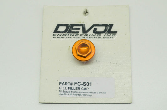 Devol FC-S01 Suzuki Oil Filler Cap NOS