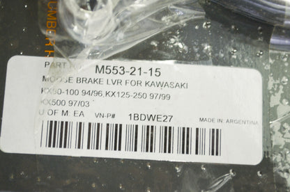 NEW Moose Brake Lever Kawasaki KX80 KX125 KX500 NOS