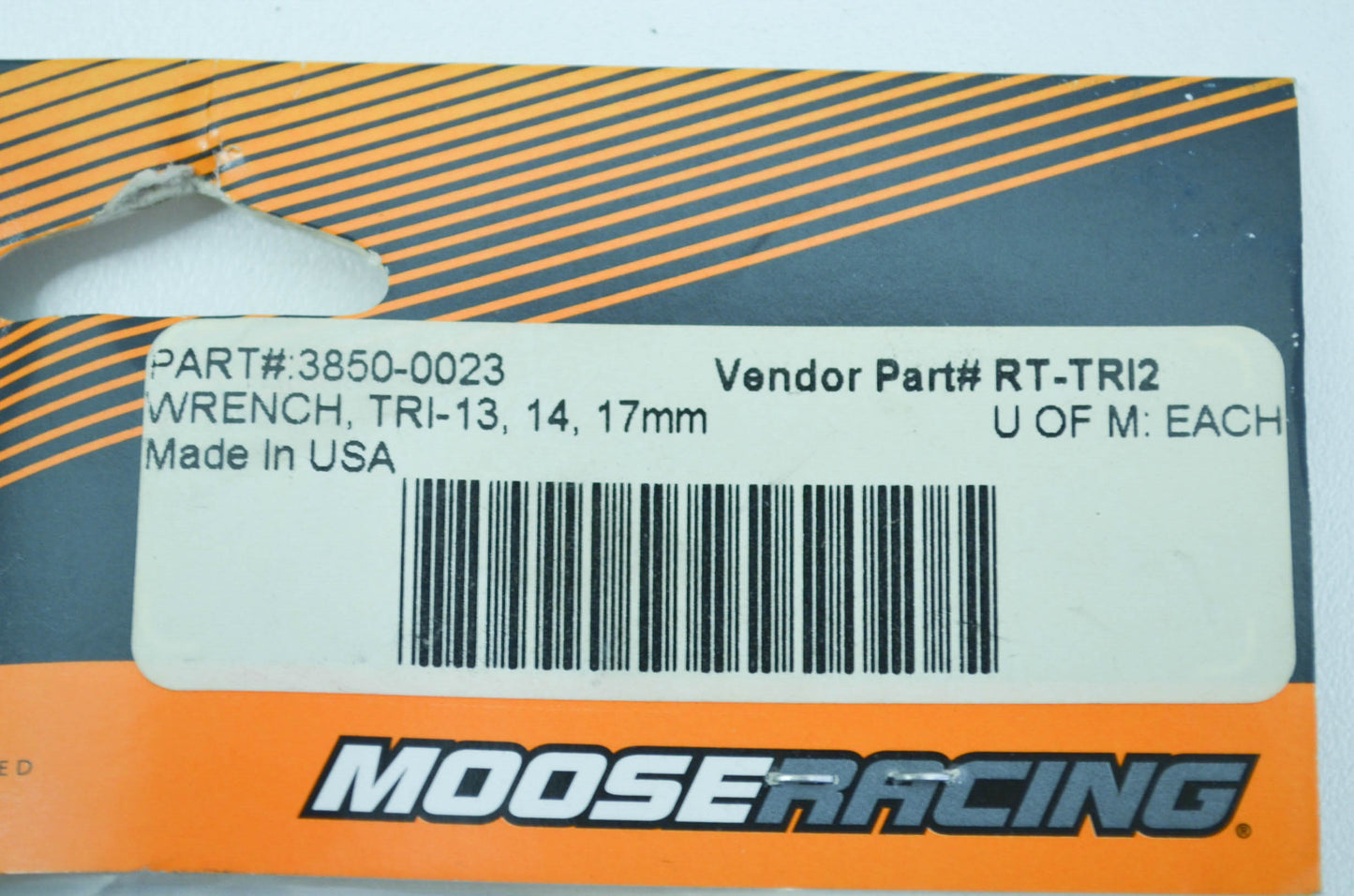 Moose 3850-0023 Tri Handle Race Wrench 13, 14, 17mm NOS