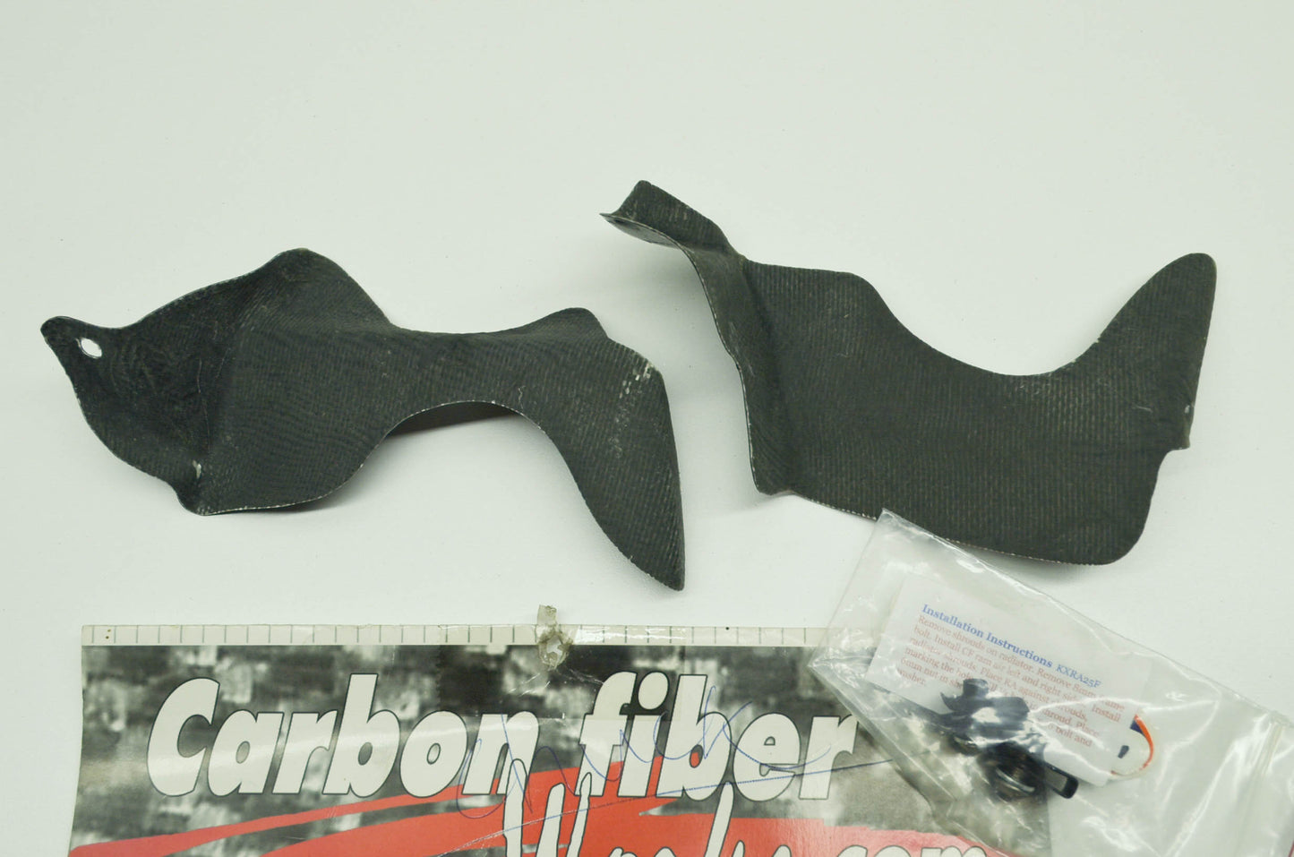 NEW Carbon Fiber Works Radiator Air Ram Fins NOS