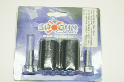 NEW Shogun Bar Sliders Black Kawasaki NOS