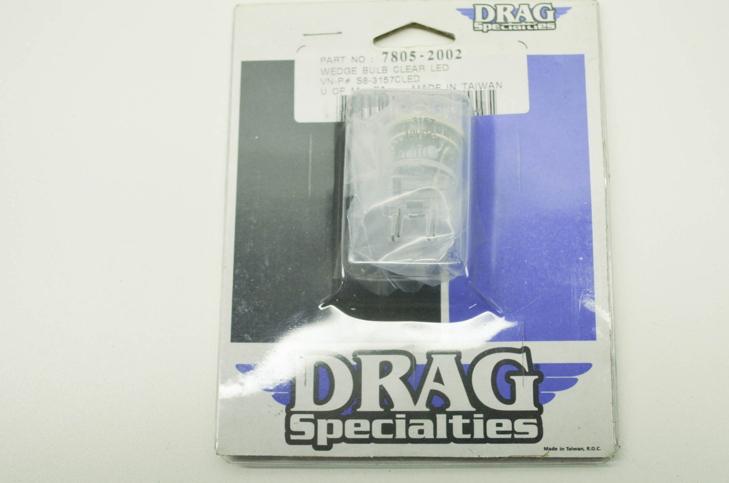 NEW Drag Specialties LED Wedge Bulb Clear NOS