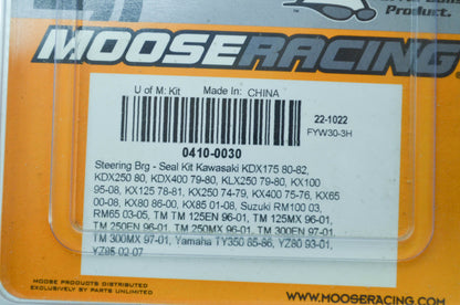 NEW Moose Steering Bearing Kit KDX175 KDX400 KLX250 KX80 KX85 NOS