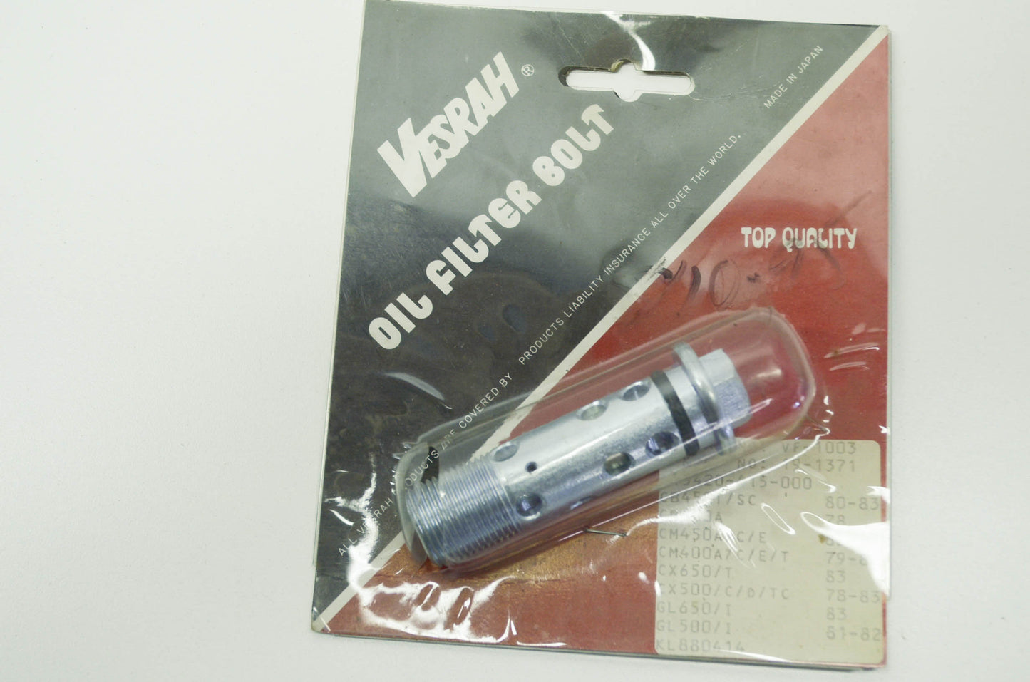 NEW Vesrah Oil Filter Bolt CB450 CM450 CX650 GL500 KL880 NOS