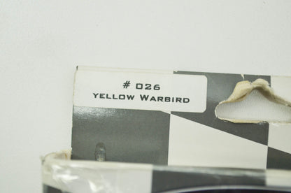 NEW Moto-Vation Helmet Skin Yellow Warbird NOS