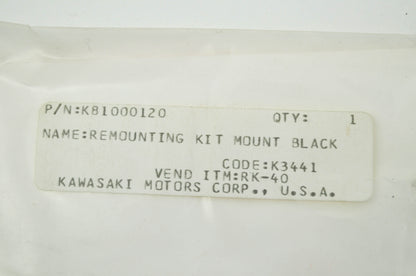 NEW Kawasaki Quick Strap Remounting Kit Black NOS