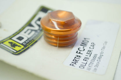 NEW Devol KTM Oil Filler Cap All KTM Models NOS