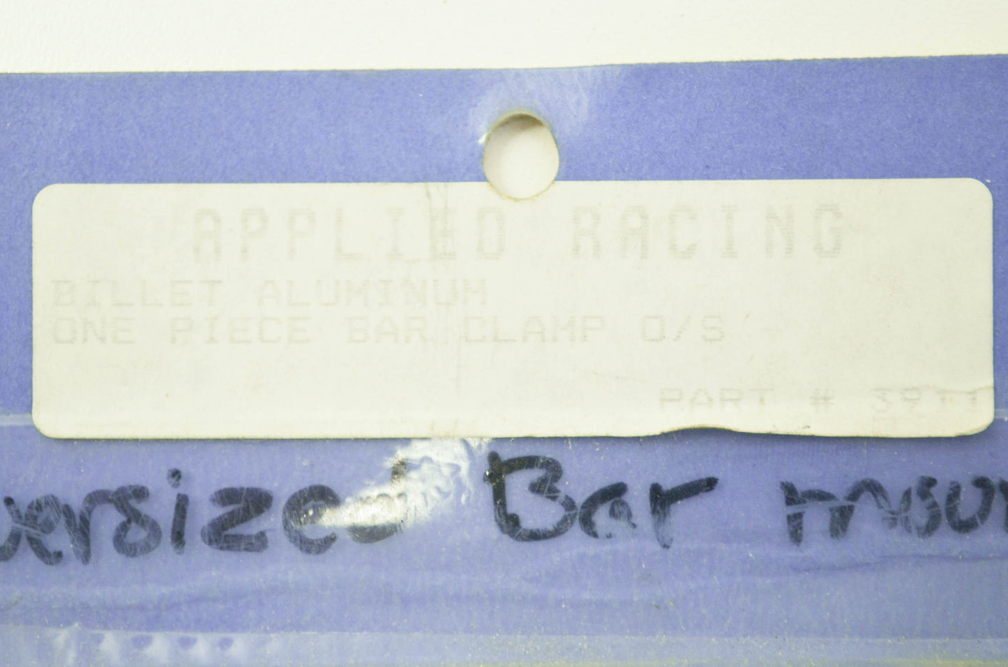 NEW Applied Racing Oversized Handle Bar Clamp NOS