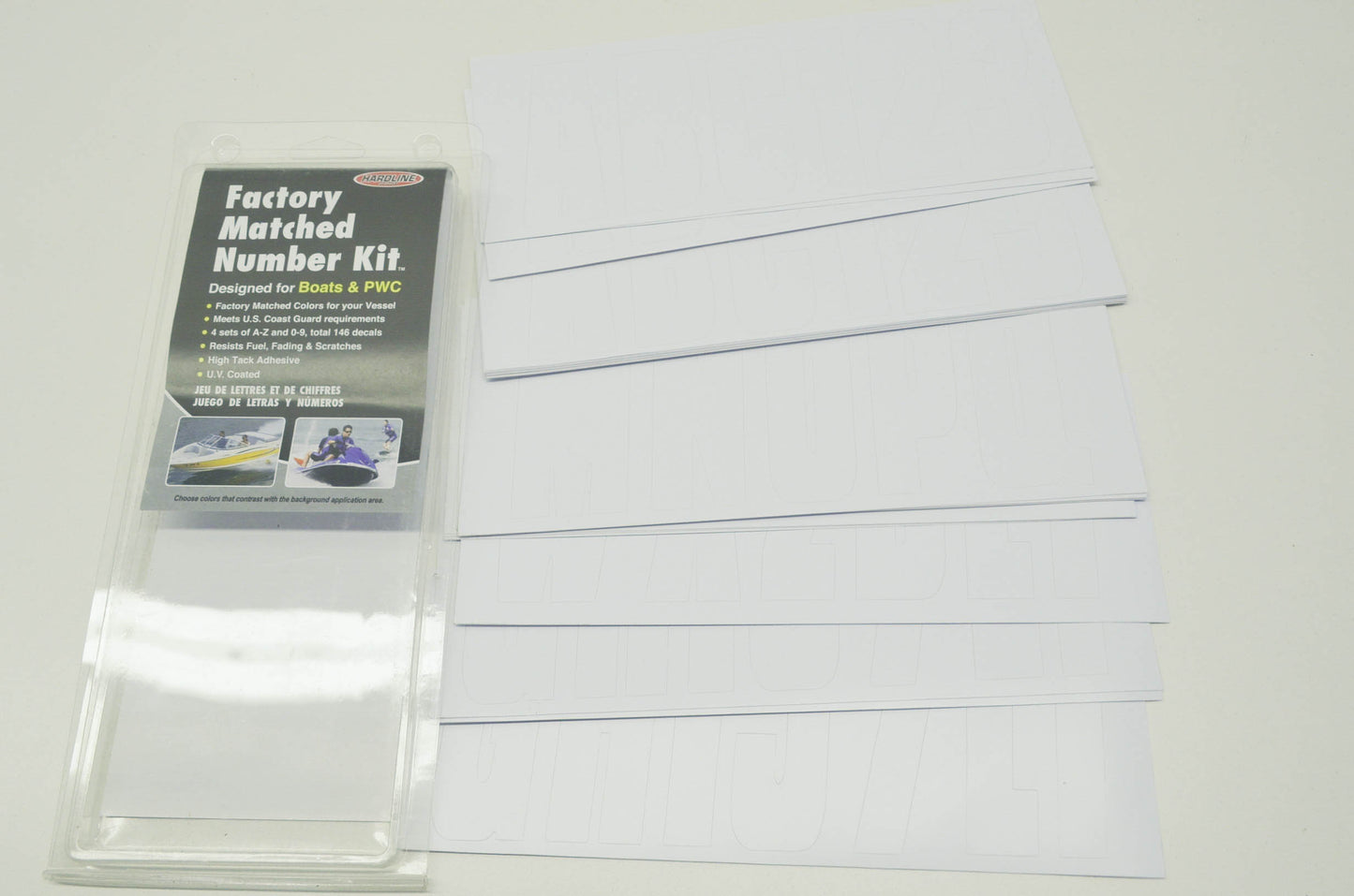NEW Hardline Boat Number Kit White NOS