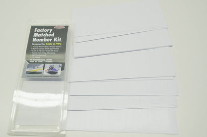 NEW Hardline Boat Number Kit White NOS
