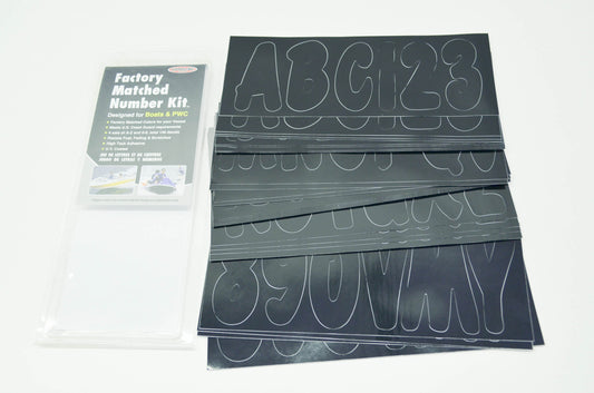 NEW Hardline Boat Number Kit Black NOS