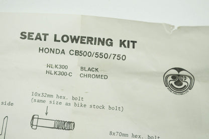 NEW Royal Industries Seat Lowering Kit Honda CB 500 550 750 NOS