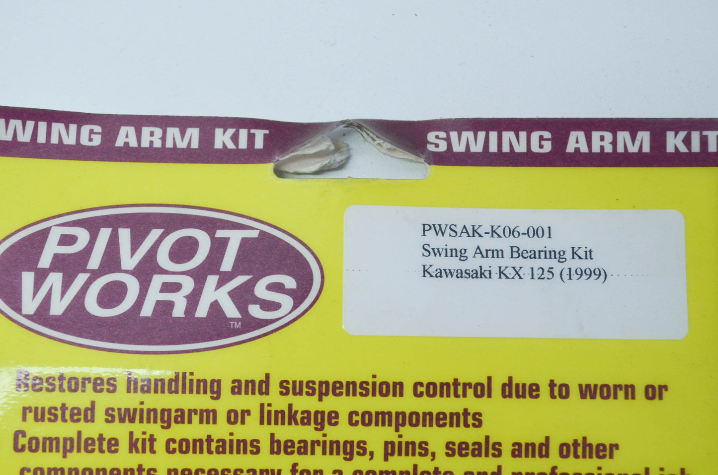 NEW Pivot Works Swing Arm Bearing Kit 1999 Kawasaki KX125 NOS