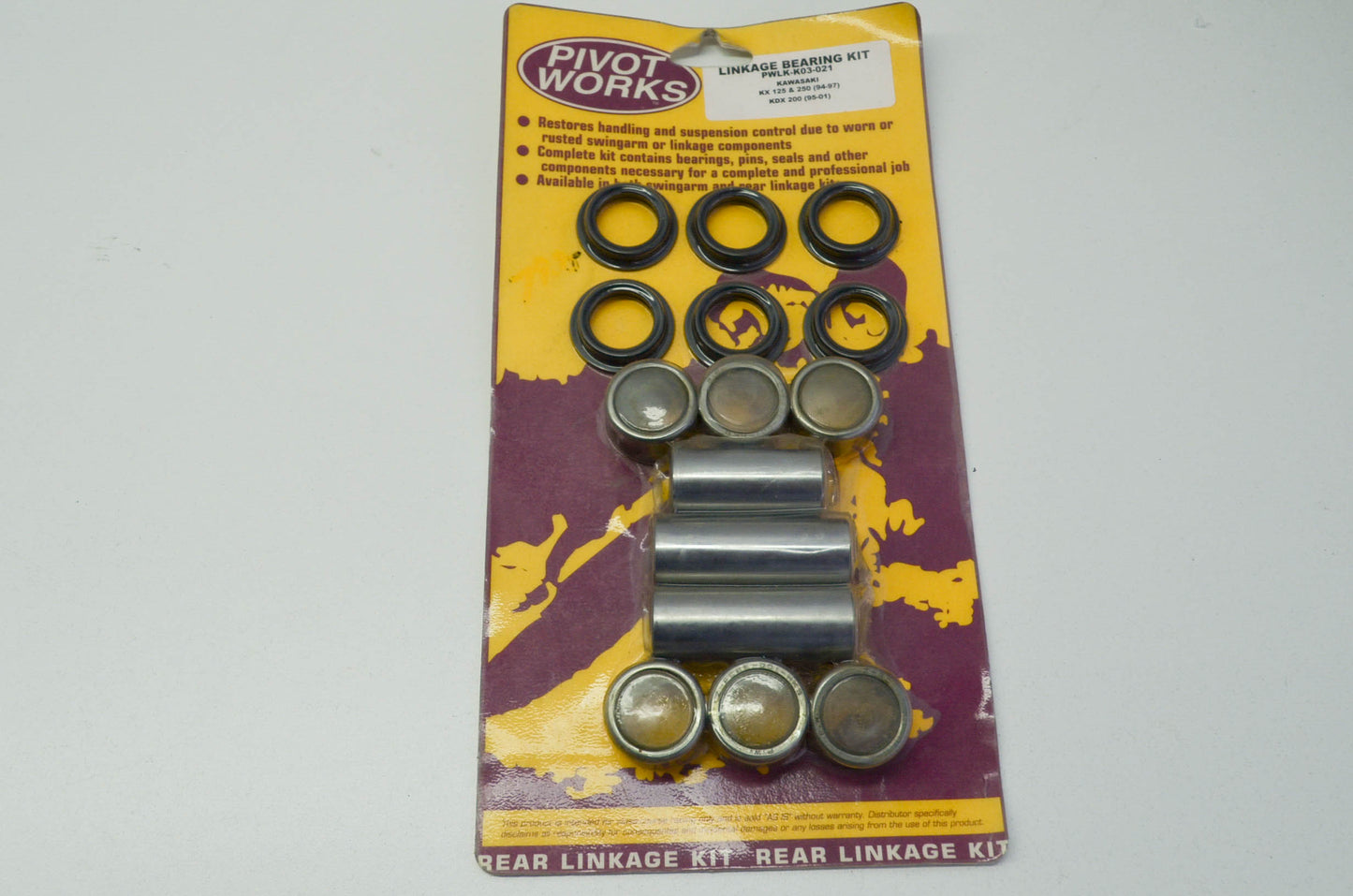 NEW Pivot Works Linkage Bearing Kit Kawasaki 94-97 KX125 KX250 NOS